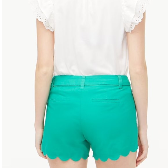 J Crew Factory Green Buttercup Shorts Size 0 NWT - Picture 2 of 2